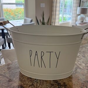 Rae Dunn Cream Party Tub